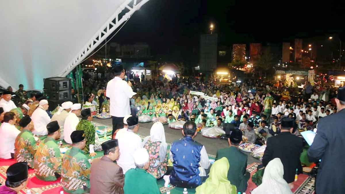 Penutupan Safari Maulid Nabi Muhammad SAW, Gubernur Ansar Pimpin Acara Batam Kota Bershalawat