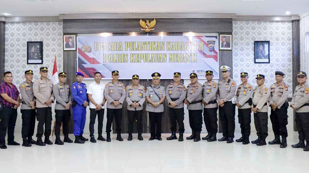 Dilantik Sebagai Kabag SDM Polres Kepulauan Meranti, Ini Pesan Kapolres Kepada Kompol Yuherman