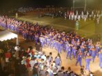 Parade defile kontingen Porprov ke V Kepulauan Riau di Kabupaten Bintan