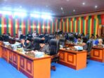 Rapat Paripurna DPRD Lingga terkait 3 (tiga) usulan Rancangan Peraturan Daerah (Rapenda) oleh Bupati Lingga