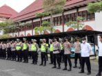 97 Personel Polres Bintan Lakukan Pengamanan Pelantikan 22 Kepala Desa Terpilih