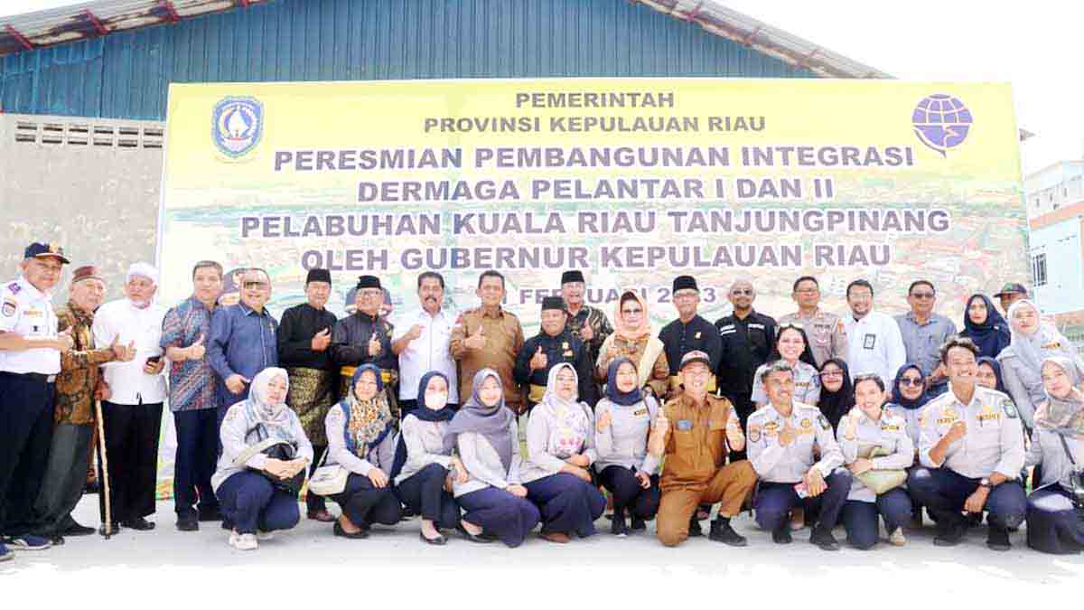 Resmikan Proyek Integrasi Pelantar 1 dan 2 Tanjung Pinang, Ansar Yakin Dapat Memacu Pertumbuhan Ekonomi