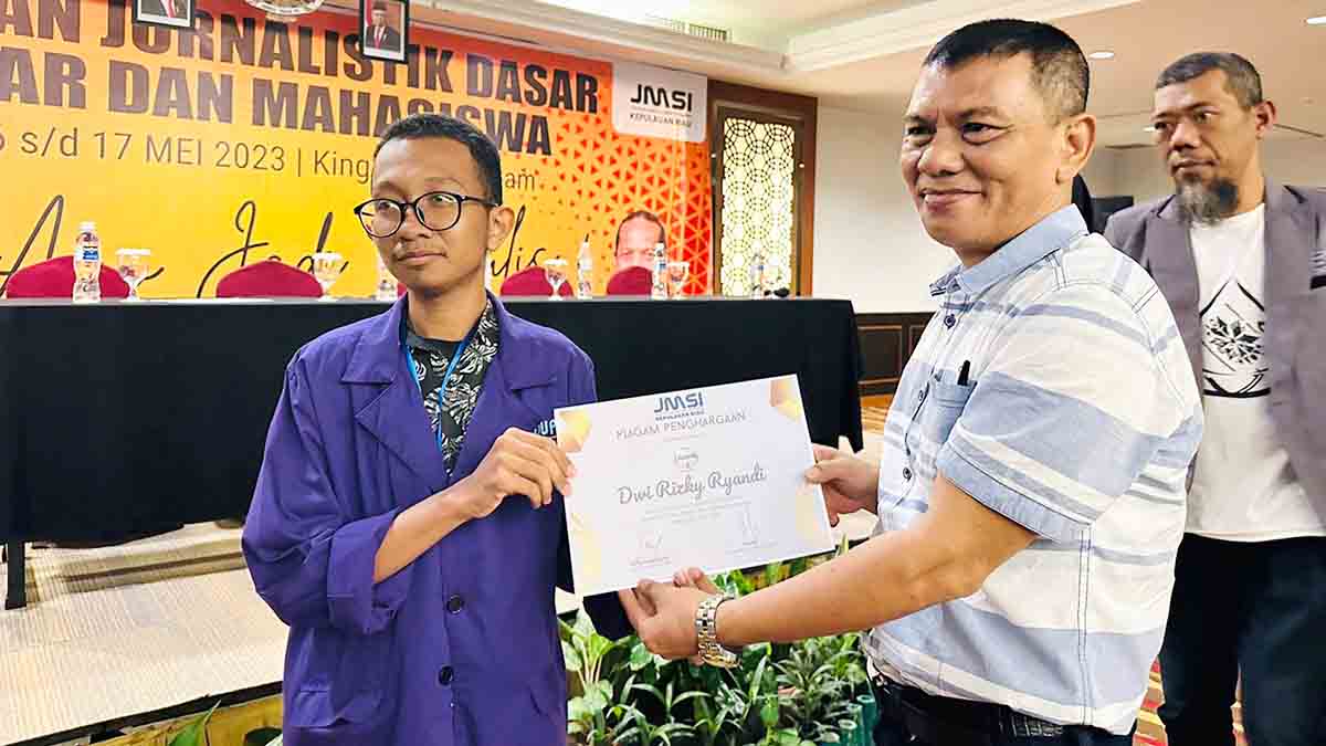 Uba Ingan Sigalingging Apresiasi Antusias Pelajar dan Mahasiswa Ikuti Pelatihan Dasar Jurnalistik JMSI Kepri