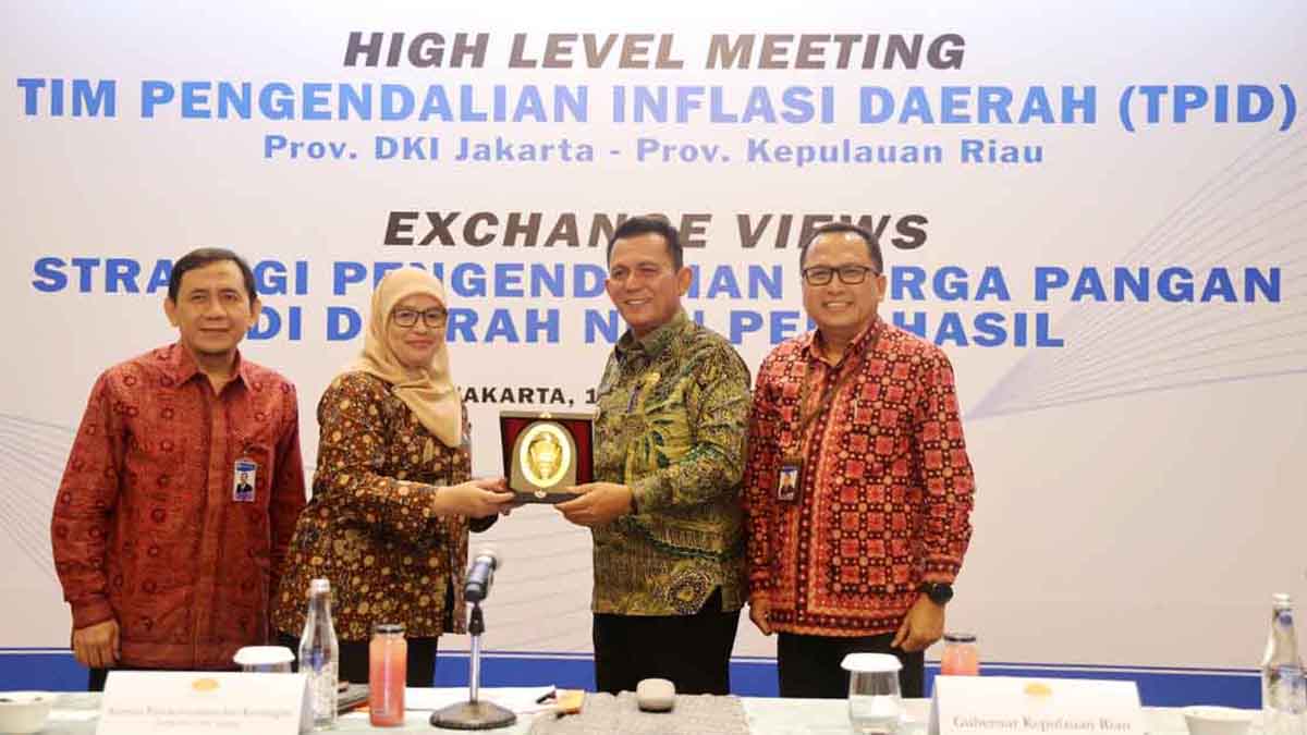 Gubernur Ansar Ahmad Pimpin TPID Kepri dalam High Level Meeting bersama TPID DKI Jakarta