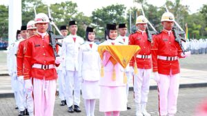 Upacara HUT RI Ke-79 di Meranti, Raihana Lufia Ngaku Bangga