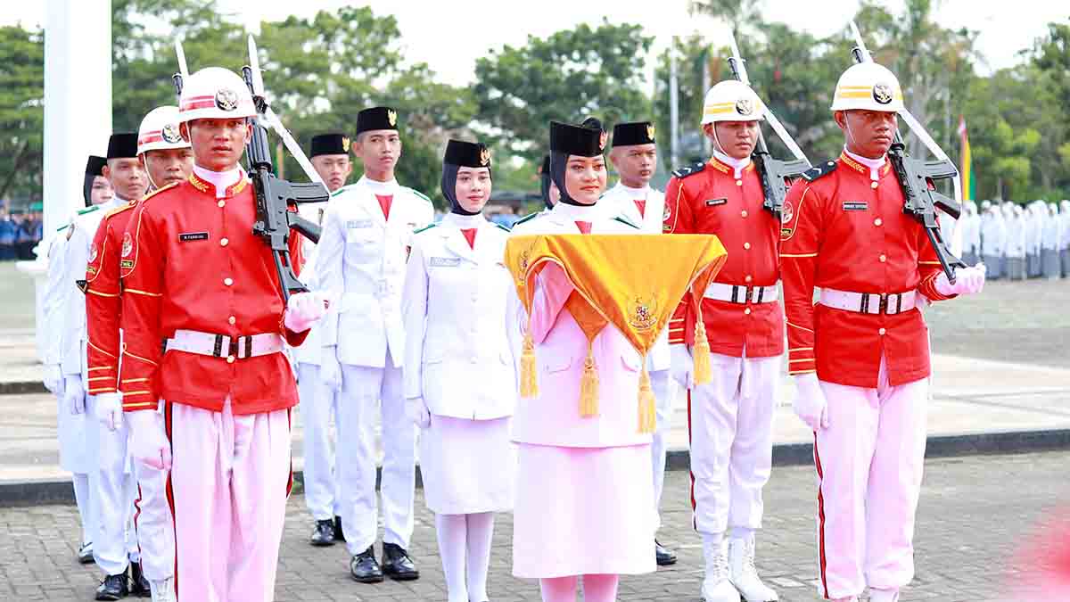 Upacara HUT RI Ke-79 di Meranti, Raihana Lufia Ngaku Bangga
