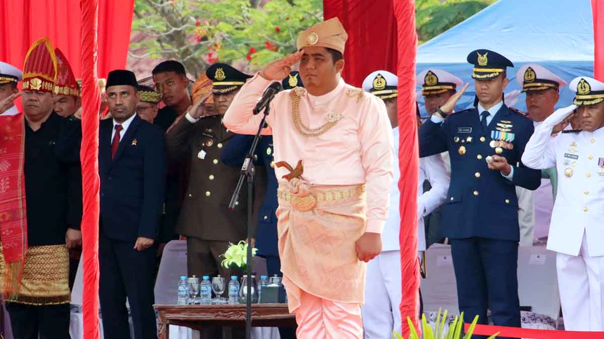 Bupati Bintan Pimpin Upacara HUT RI Ke-79 di Lapangan Hang Tuah Tanjung Uban