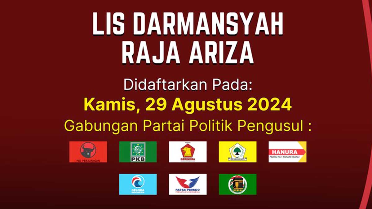 Didukung 8 Partai Politik, Lis-Raja Kontestan Kuat dalam Pilwako Tanjung Pinang 2024