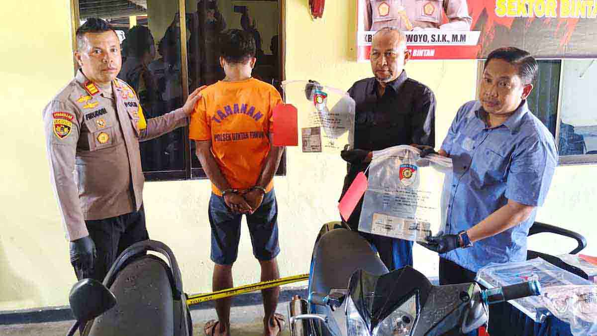 Curi Sepeda Motor di Bintan, Pria Asal Lingga Ditangkap di Tanjung Pinang