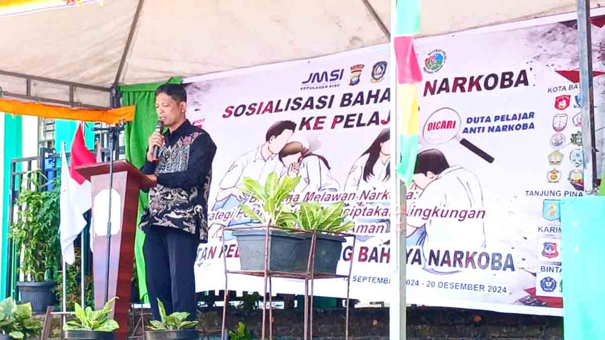 Kepala Sekolah SMA Negeri 11 Batam Apresiasi Sosialisasi Bahaya Narkoba oleh JMSI Kepri