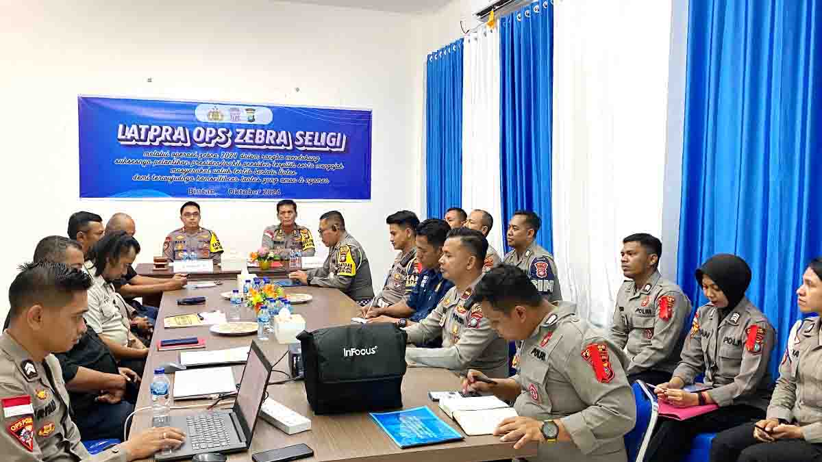 Kapolres Bintan Buka Latihan Pra Operasi Zebra Seligi 2024, Jelang Pelantikan Presiden dan Wakil Presiden RI