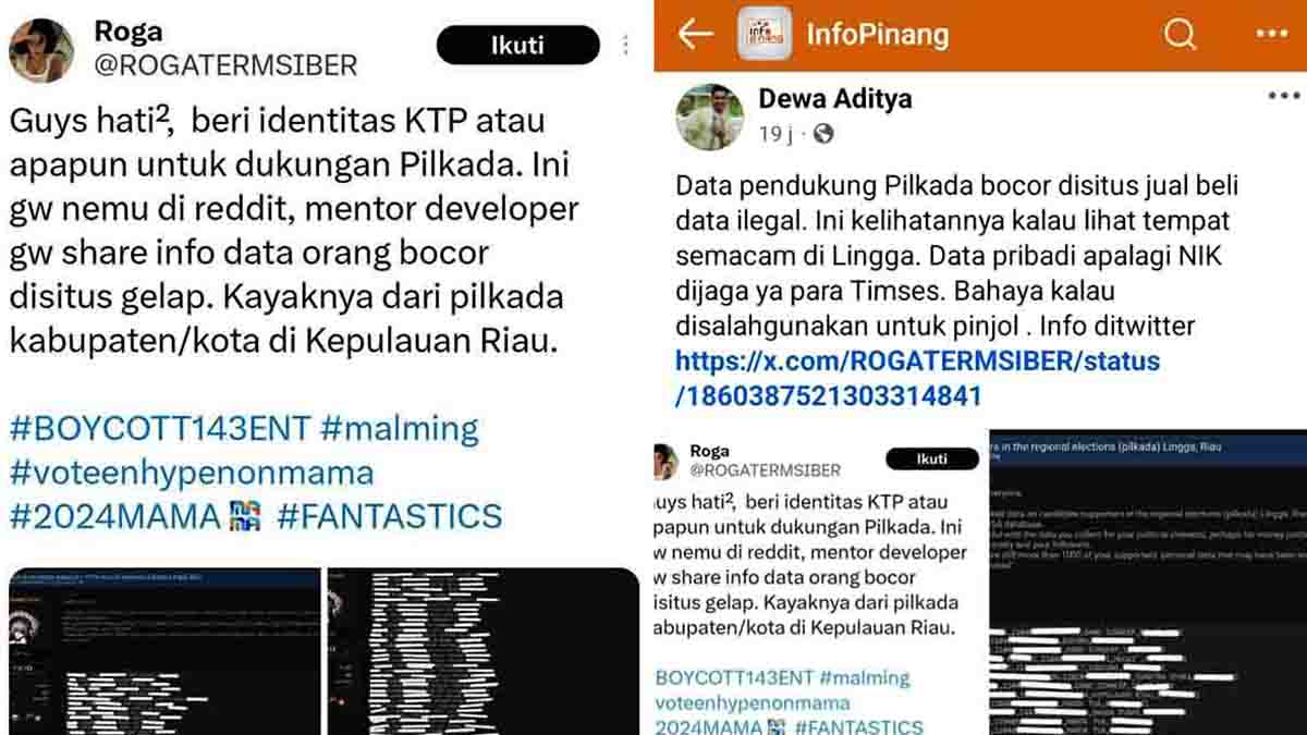 Ratusan Data Warga Lingga Bocor, Diduga Tersebar di Situs Ilegal
