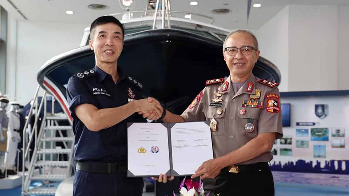 Korpolairud Baharkam Polri dan SPCG Perkuat Kerja Sama Keamanan Maritim, Lakukan Penandatanganan NoD
