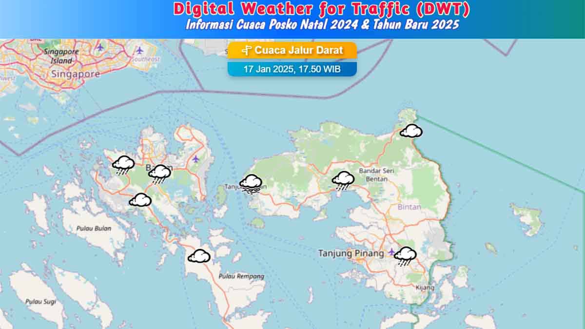 Fitur Digital Weather for Traffic (DWT) BMKG Resmi Diluncurkan, Ini Link-nya!
