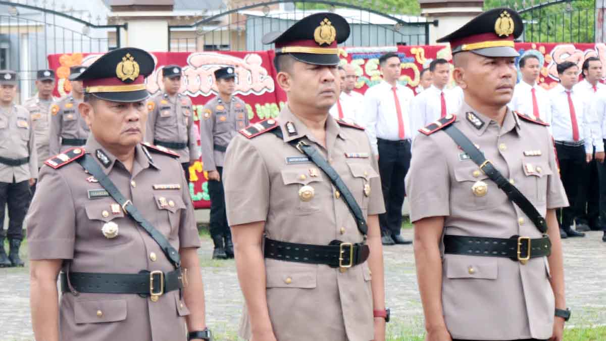 Dipimpin Kapolres, IPTU Iskandar Nopianto Resmi Jabat Kapolsek Tebing Tinggi Barat