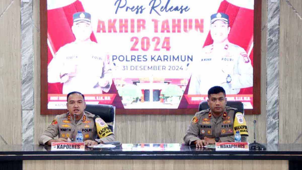Tahun 2024, Kasus Narkoba Alami Peningkatan di Kabupaten Karimun, Kapolres: Total 53 Kasus dengan 84 Tersangka