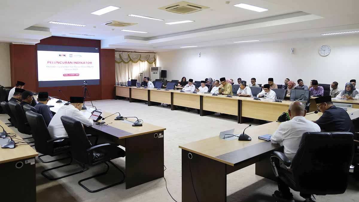 KPK secara resmi meluncurkan Indikator Indeks Pencegahan Korupsi Daerah (IPKD) dalam sistem Monitoring Center for Prevention (MCP) Tahun 2025