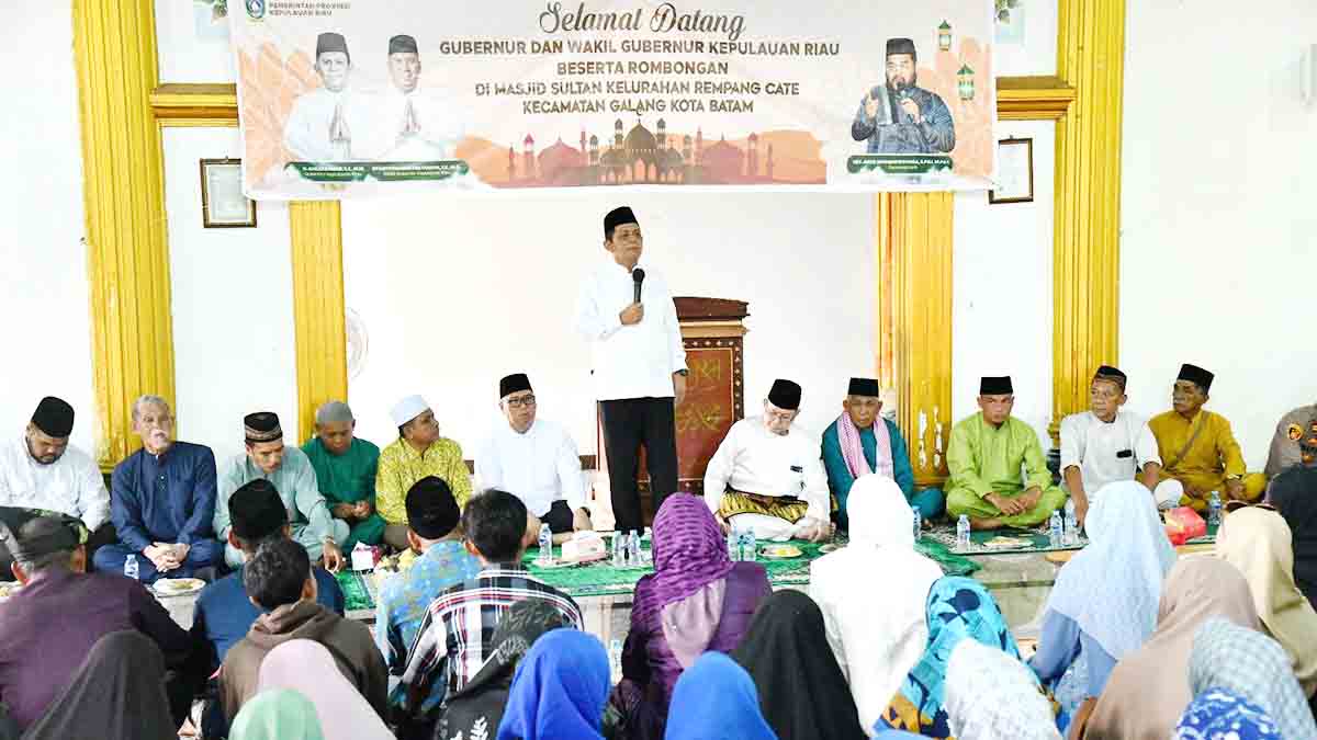 Gubernur Kepulauan Riau Ansar Ahmad silaturahmi Idul Fitri 1446 H di Rempang Galang, Kota Batam