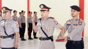 Kapolres Natuna Pimpin Sertijab IPDA Hengki O Sunggu sebagai Kapolsek Serasan