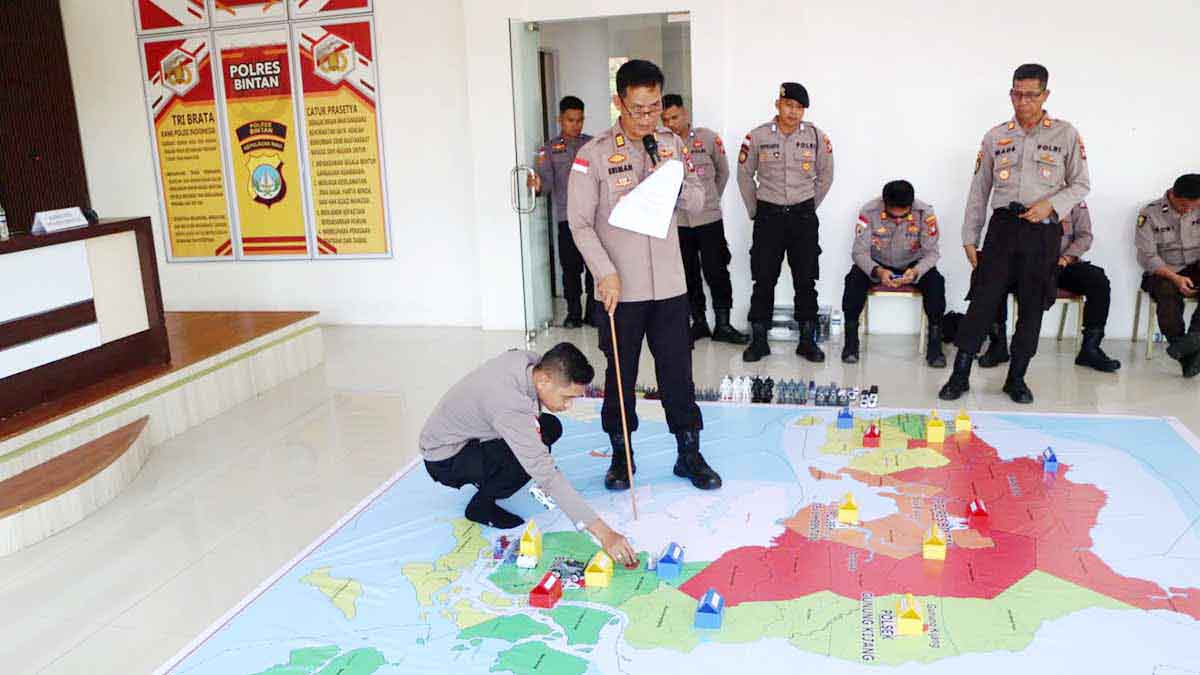 Polres Bintan Laksanakan Simulasi Sispamkota, Antisipasi Aksi Massa