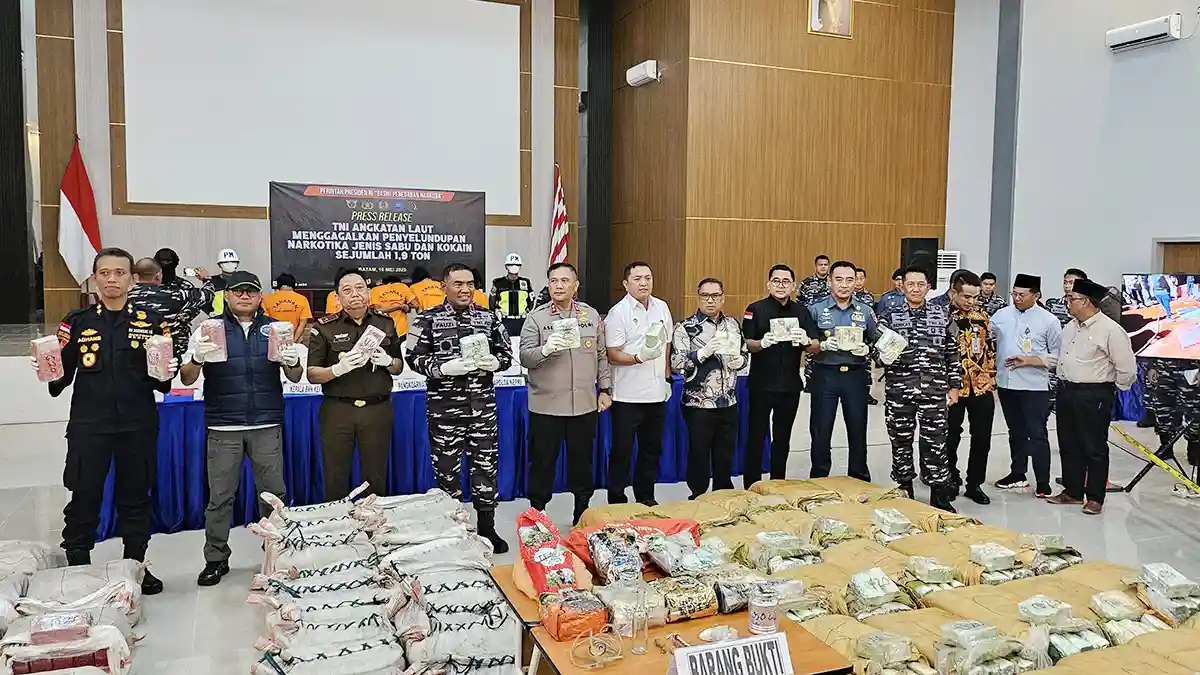 Danlantamal IV Batam Ungkap Sindikat Jaringan Internasional Narkoba