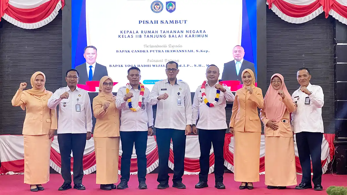 Kakanwil Ditjen PAS Kepri Lantik 3 Pejabat Baru Pemasyarakatan di Karimun