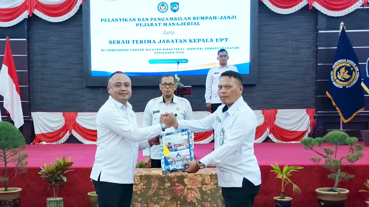 Selamat! Yoga Hadhi Wijaya Resmi Jabat Kepala Rutan Kelas IIB Tanjung Balai Karimun, Gantikan Candra Putra Irawansyah