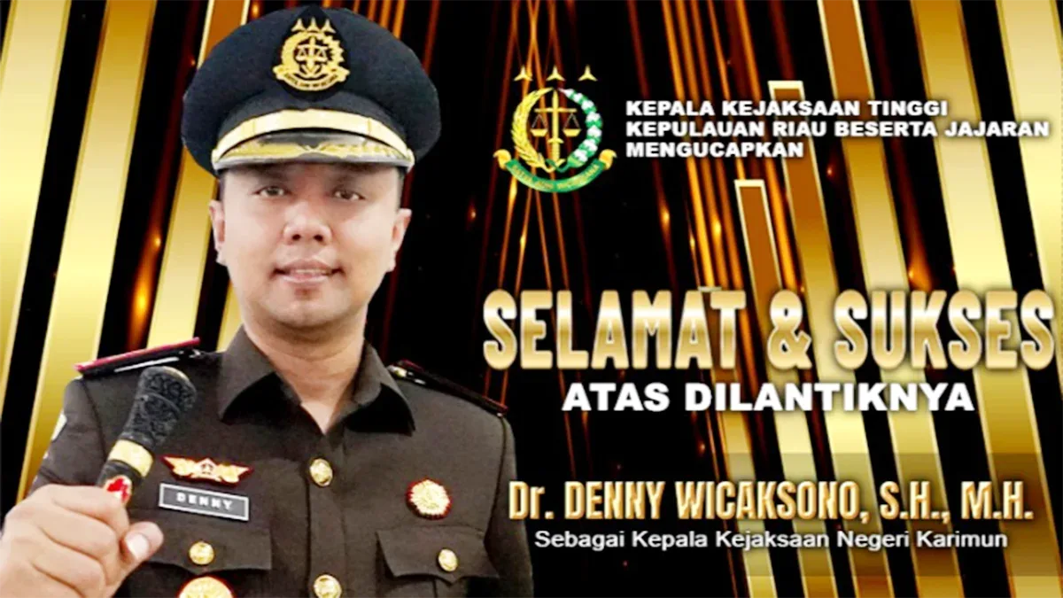 Denny Wicaksono Resmi Jabat Kajari Karimun yang Baru, Kajati Kepri: Waspadai Kejahatan Perairan dan Penyelundupan