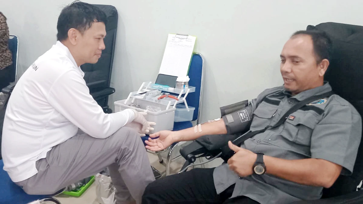 Imigrasi Karimun Gelar Donor Darah, Wujudkan Kepedulian di HUT ke-80 RI