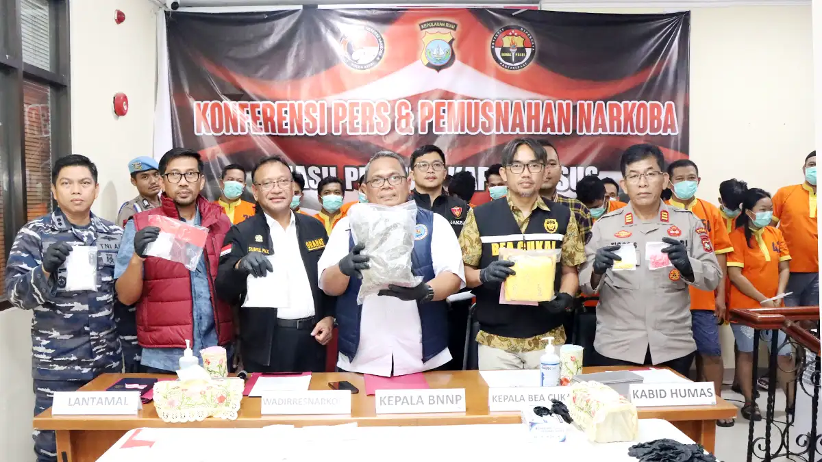 Jaringan Narkoba Batam-Malaysia Terbongkar, 22 Ribu Jiwa Diselamatkan
