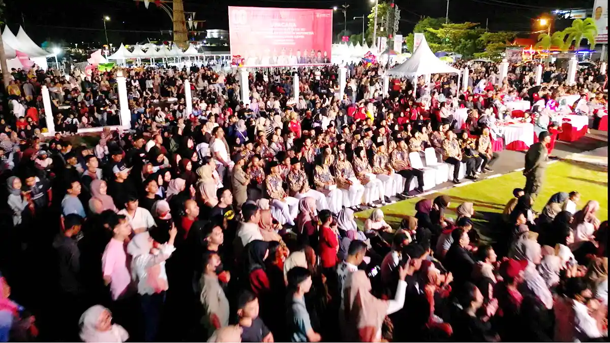 Ribuan Warga Meriahkan Malam Ramah Tamah HUT ke-80 RI di Tanjungpinang