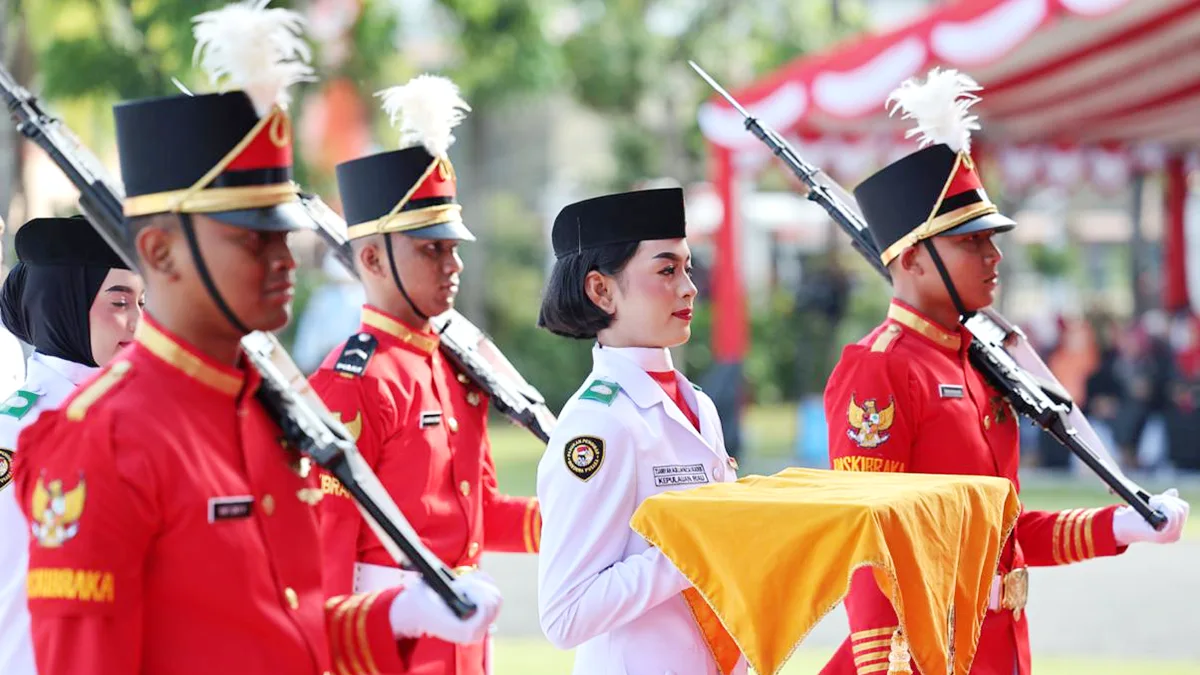 Upacara Peringatan HUT Kemerdekaan RI ke-80, Ini Nama Petugas Pengibar Bendera dan Pembawa Baki di Kepri