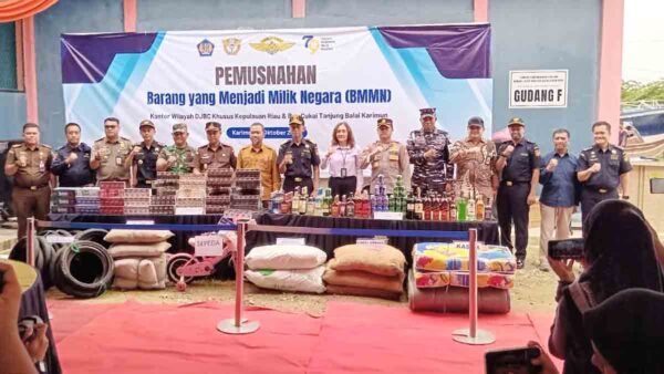 DJBC Kepri Musnahkan Barang Sitaan 2022–2025, 244 Pelanggaran Ditindak