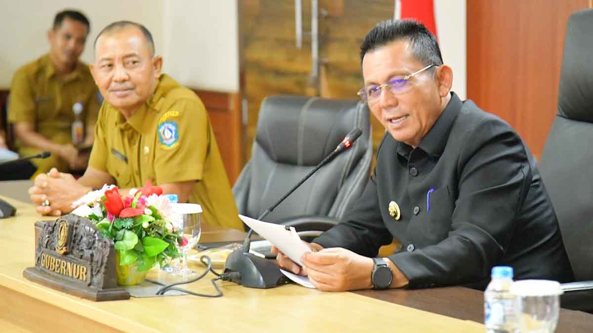 Gubernur Kepulauan Riau, Ansar Ahmad, menerima LED Badan Pengawasan Keuangan dan Pembangunan (BPKP) Semester I Tahun 2025