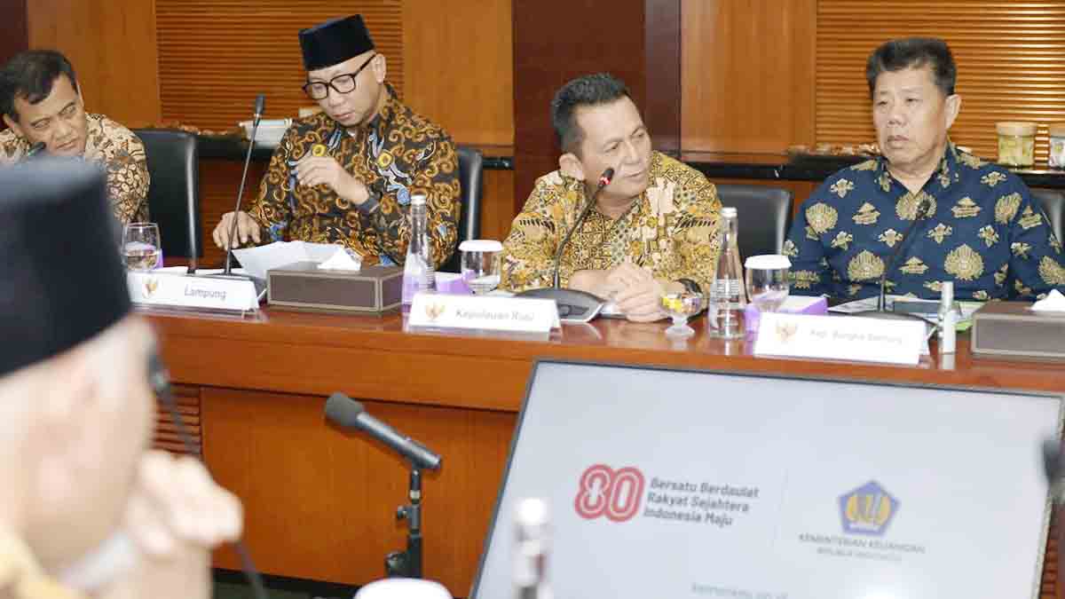 Gubernur Kepulauan Riau, Ansar Ahmad, menyampaikan sejumlah masukan kepada Menteri Keuangan RI, Purbaya Yudhi Sadewa