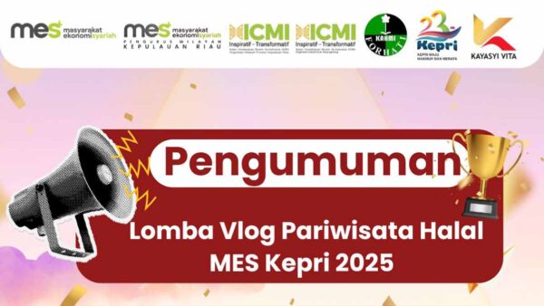MES Kepri Umumkan Pemenang Lomba Vlog Pariwisata Halal 2025 di Momen Sumpah Pemuda