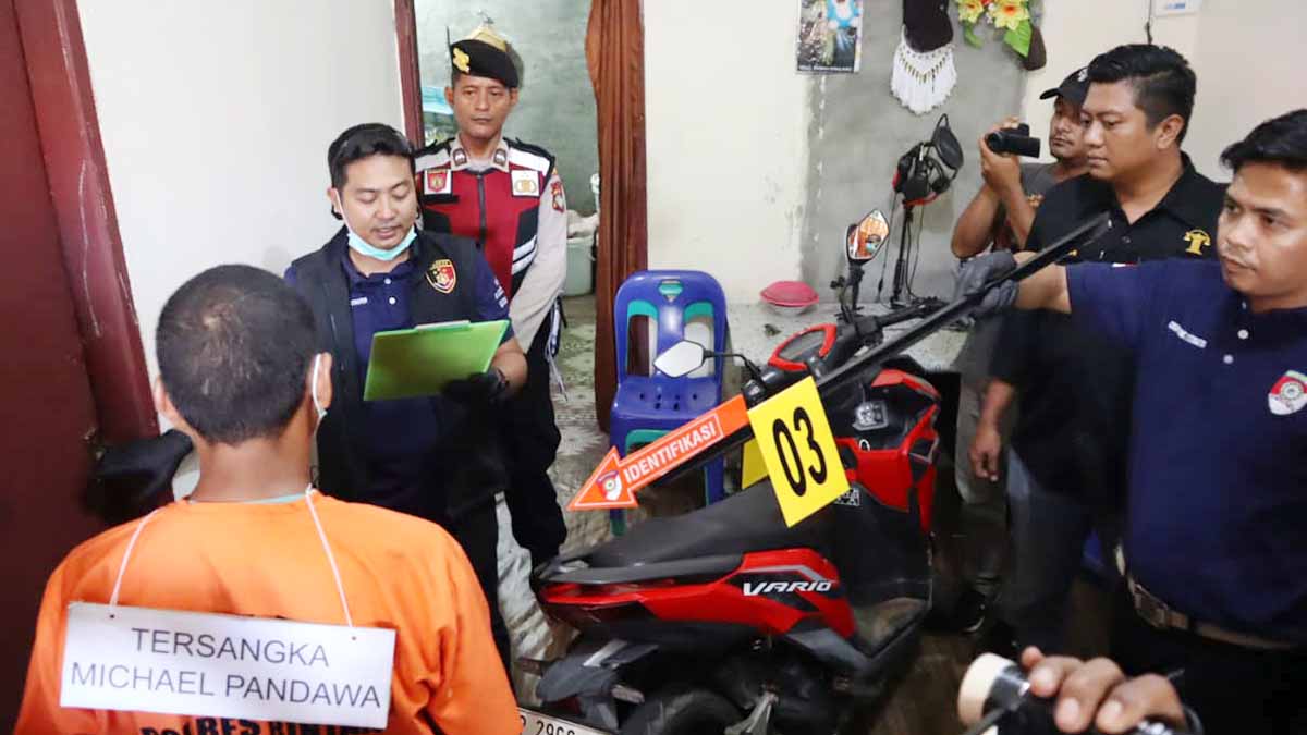 Rekonstruksi Polres Bintan Ungkap Motif Pembunuhan Suami terhadap Istri di Sei Lekop
