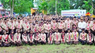 Buka Perkemahan Besar III Pramuka Meranti, Bupati Asmar Serukan Pembinaan Karakter Generasi Muda