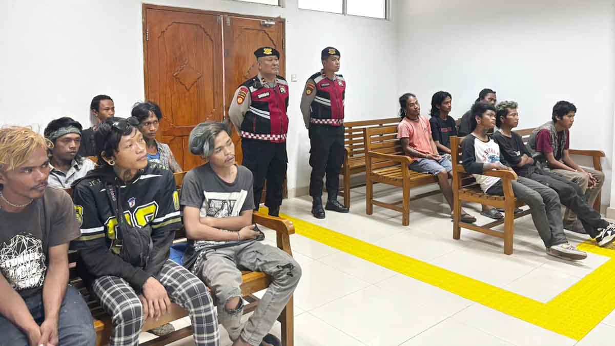 Tindak 20 Pengamen dan Anak Punk, Polda Kepri Gelar Sidang Tipiring