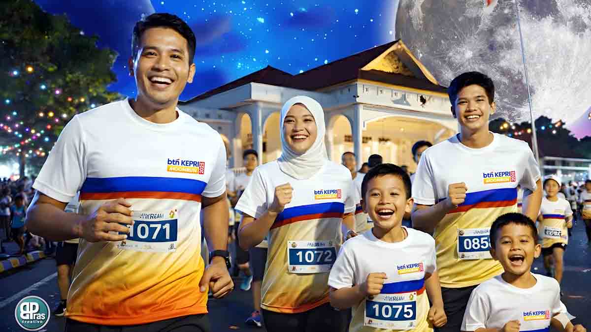 BTN Kepri Moon Run 2025, Jalan di Depan Gedung Daerah Tanjungpinang Ditutup Sementara dari Sore Hingga Malam Hari Ini