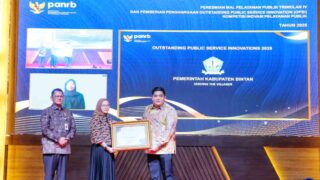 Bupati Bintan Raih Penghargaan OPSI KemenPANRB Berkat Inovasi Pelayanan STV