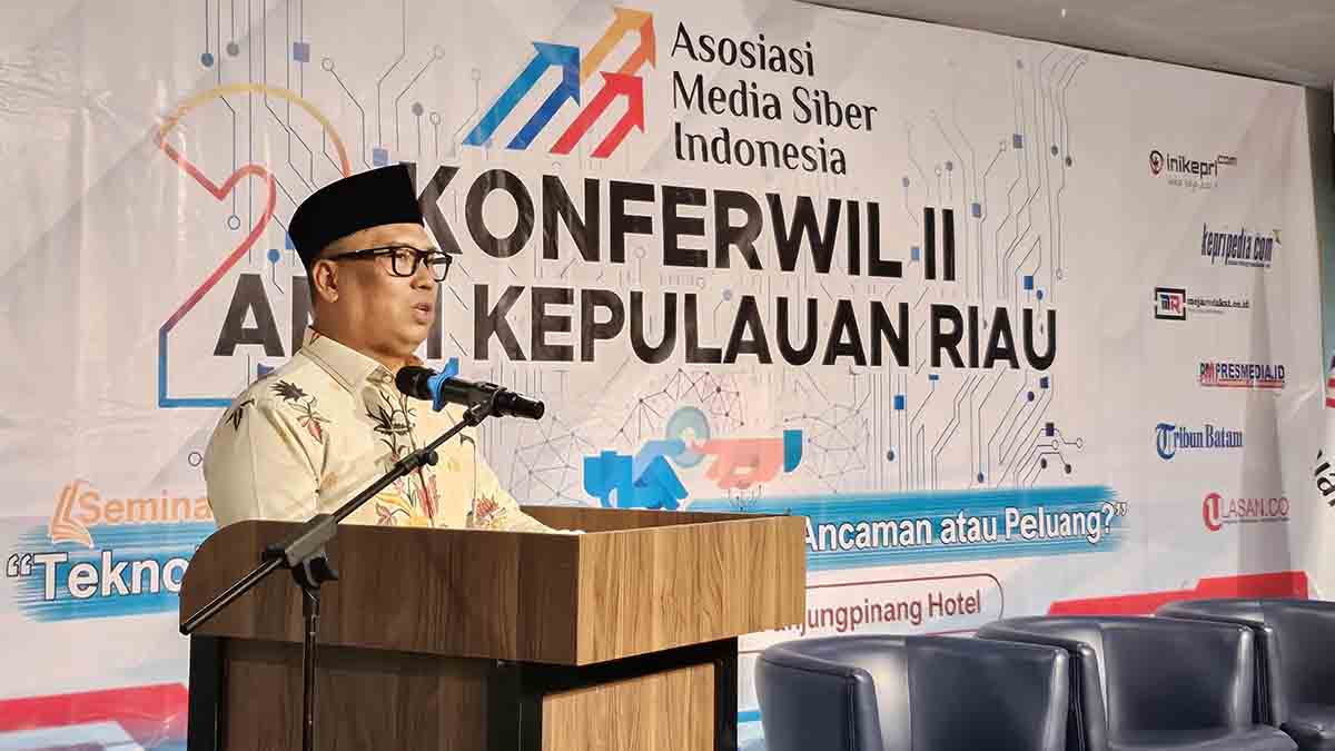Konferwil II AMSI Kepri Dibuka Wagub Nyanyang, Bahas AI sebagai Tantangan dan Peluang Media Siber