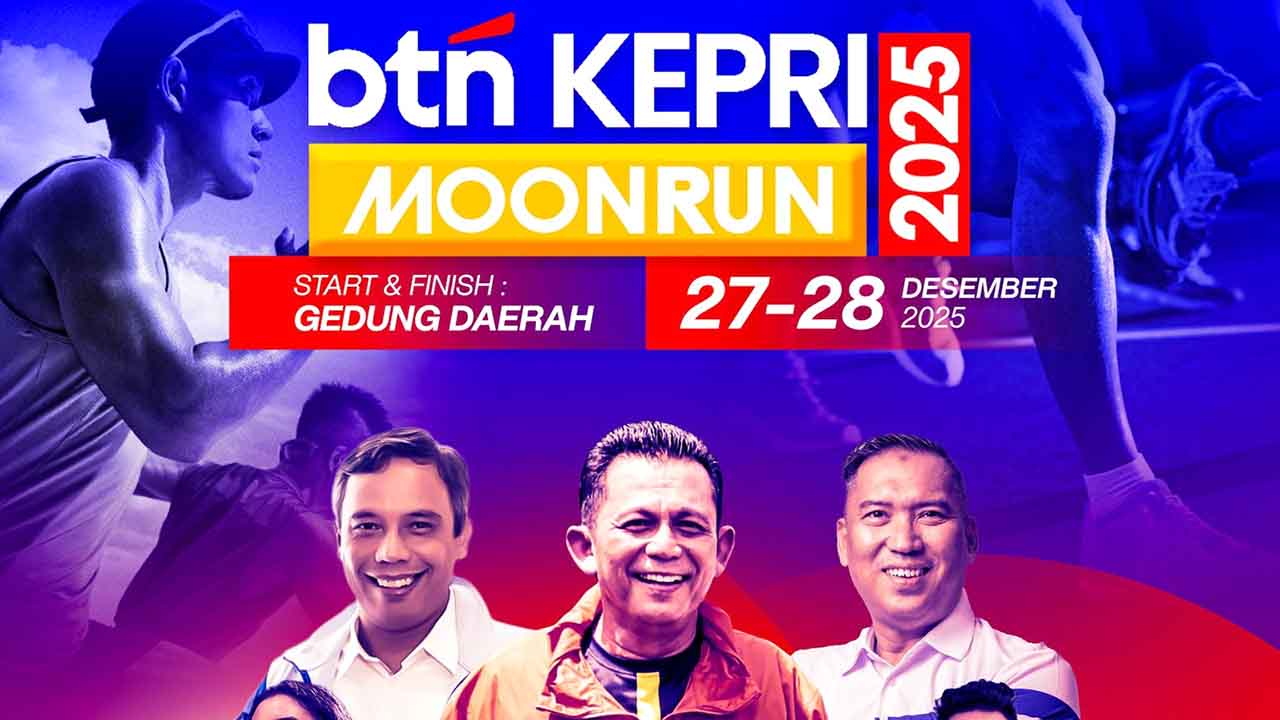 Rute BTN Kepri Moon Run 2025 Malam Ini, Mulai dari 10K dan 5K