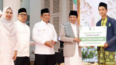 Isra Mi’raj di Kepri, Ratusan Pelajar Terima Beasiswa dari BAZNAS