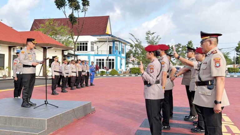 Polres Bintan Gelar Sertijab Enam Jabatan Strategis, Kapolres Tekankan Profesionalisme