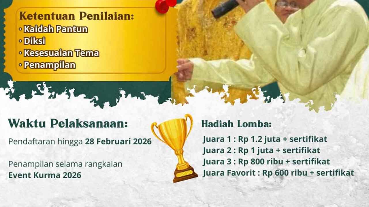 Saatnya Unjuk Bakat, Lomba Pantun KURMA 2026 Tawarkan Hadiah Jutaan