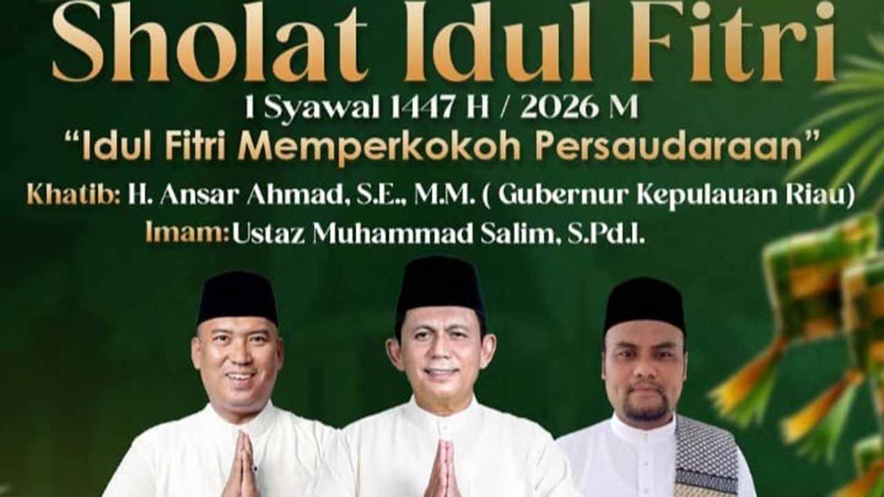 3 Jam Saja! Open House Idul Fitri 2026 Gubernur dan Wagub Kepri Dibatasi, Ini Jadwalnya