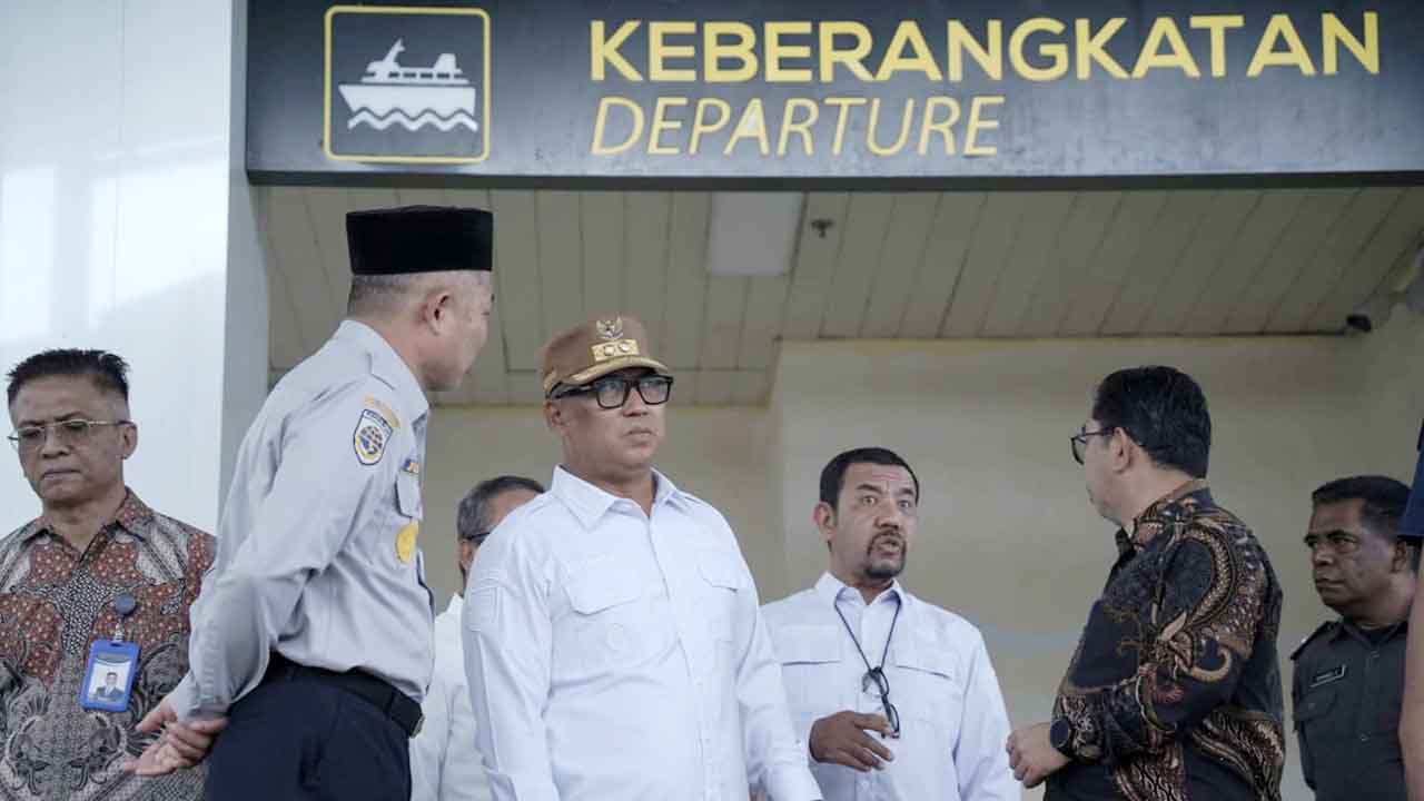 Wagub Kepri, Nyanyang Haris Pratamura, melakukan peninjauan langsung ke Pelabuhan Domestik Telaga Punggur, Kota Batam