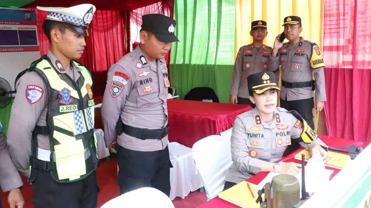 Kapolres Karimun Cek Kesiapan Pos Pengamanan Operasi Ketupat Seligi 2026