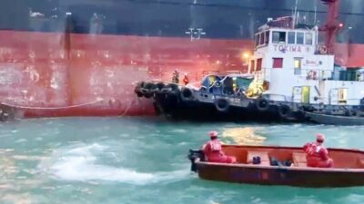 Kronologi Kapal Terbalik Saat Menarik Cargo Kyparissia di Batam